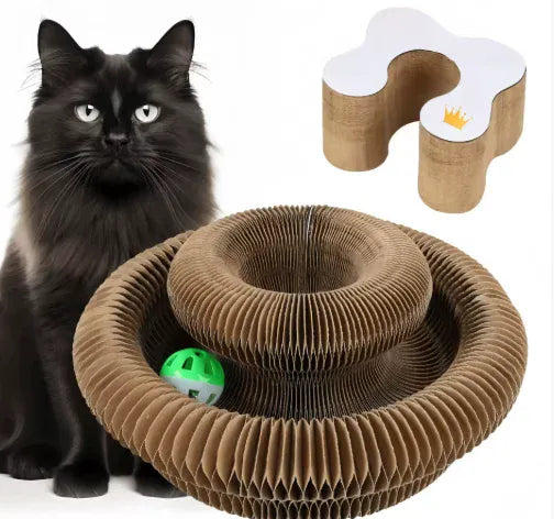 Cat Sisal Flower Scratcher – Wood & Sisal Claw Toy | Furniture Protector | Wahooly Cat Sisal Flower Scratcher – Wood & Sisal Claw Grinding Toy | Furniture Protector