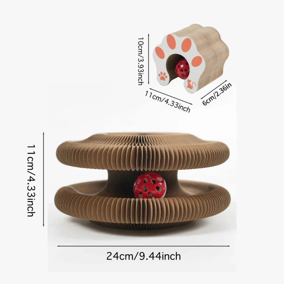 Cat Sisal Flower Scratcher – Wood & Sisal Claw Toy | Furniture Protector | Wahooly Cat Sisal Flower Scratcher – Wood & Sisal Claw Grinding Toy | Furniture Protector