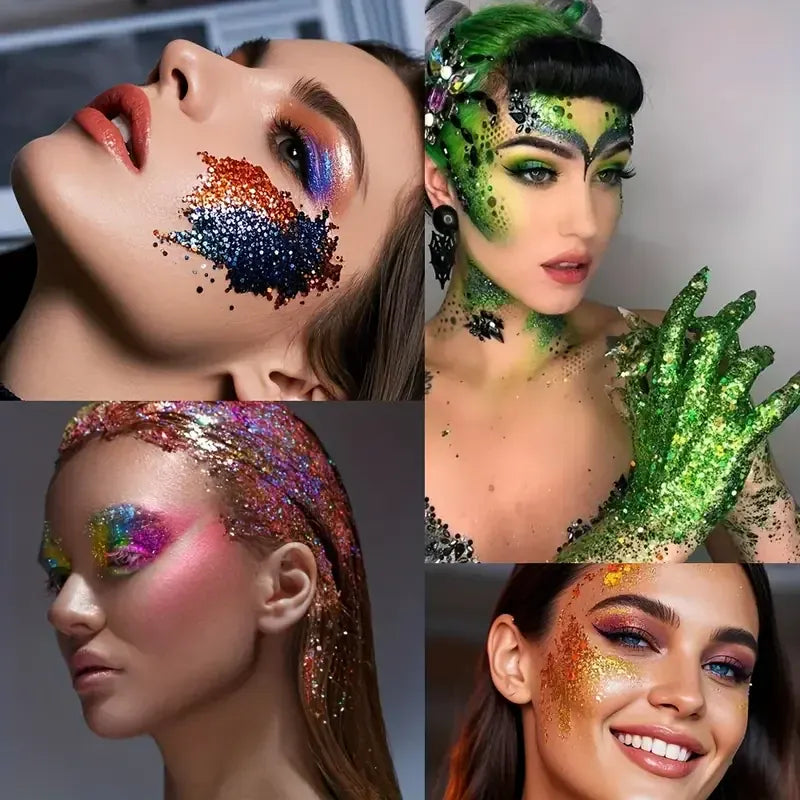 Chameleon Glitter Gel Sequins | Color-Shifting Shimmer for Eyes, Body & Hair Chameleon Glitter Gel Sequins — Color-Shifting Shimmer for Eyes, Body, Hair & Nails