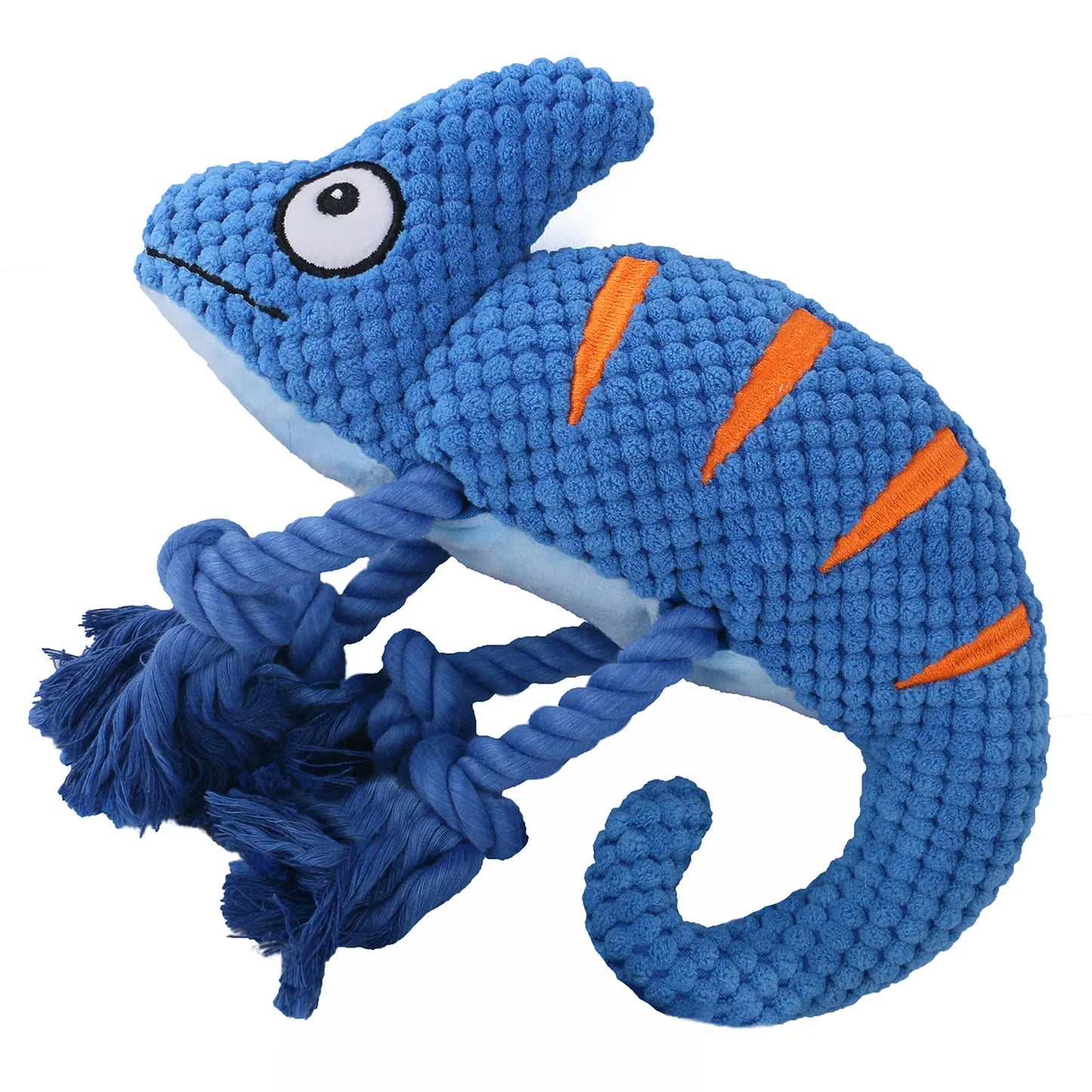 Chameleon Plush Squeaky Dog Toy – Bite-Resistant for All Sizes | Wahooly Chameleon Plush Squeaky Dog Toy – Bite-Resistant Chew Toy for Small & Large Dogs
