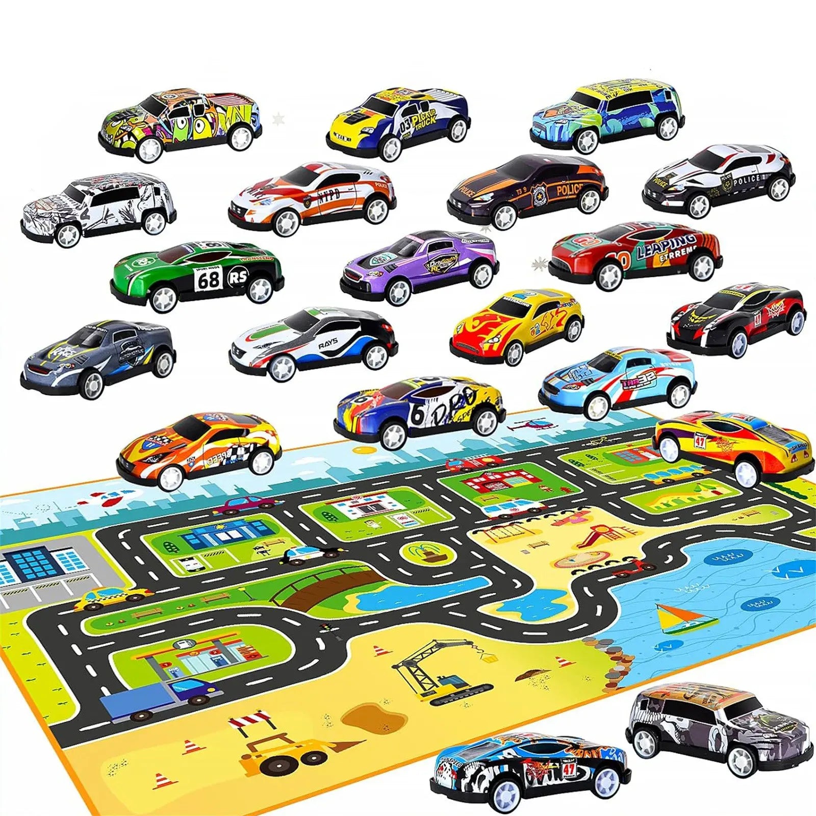 Christmas Advent Calendar Car Toys 24pcs Christmas Advent Calendar Car Toys 24pcs