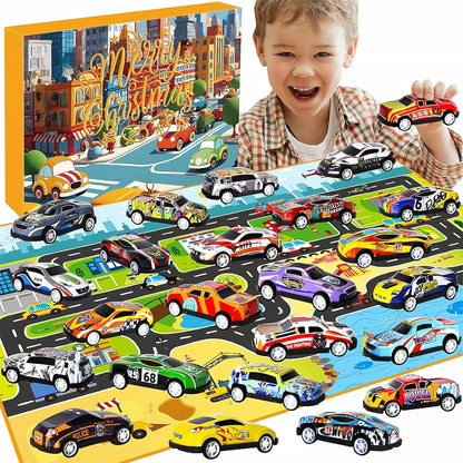 Christmas Advent Calendar Car Toys 24pcs Christmas Advent Calendar Car Toys 24pcs