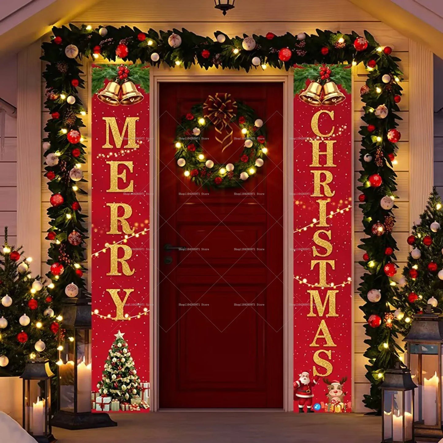 Christmas Door Banner Door Christmas Door Banner Door
