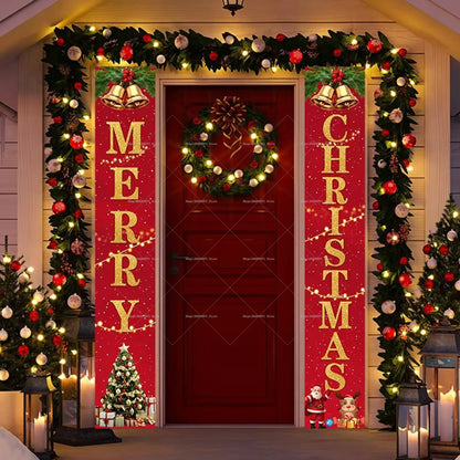 Christmas Door Banner Door Christmas Door Banner Door