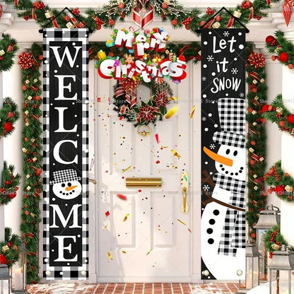 Christmas Door Banner Door Christmas Door Banner Door
