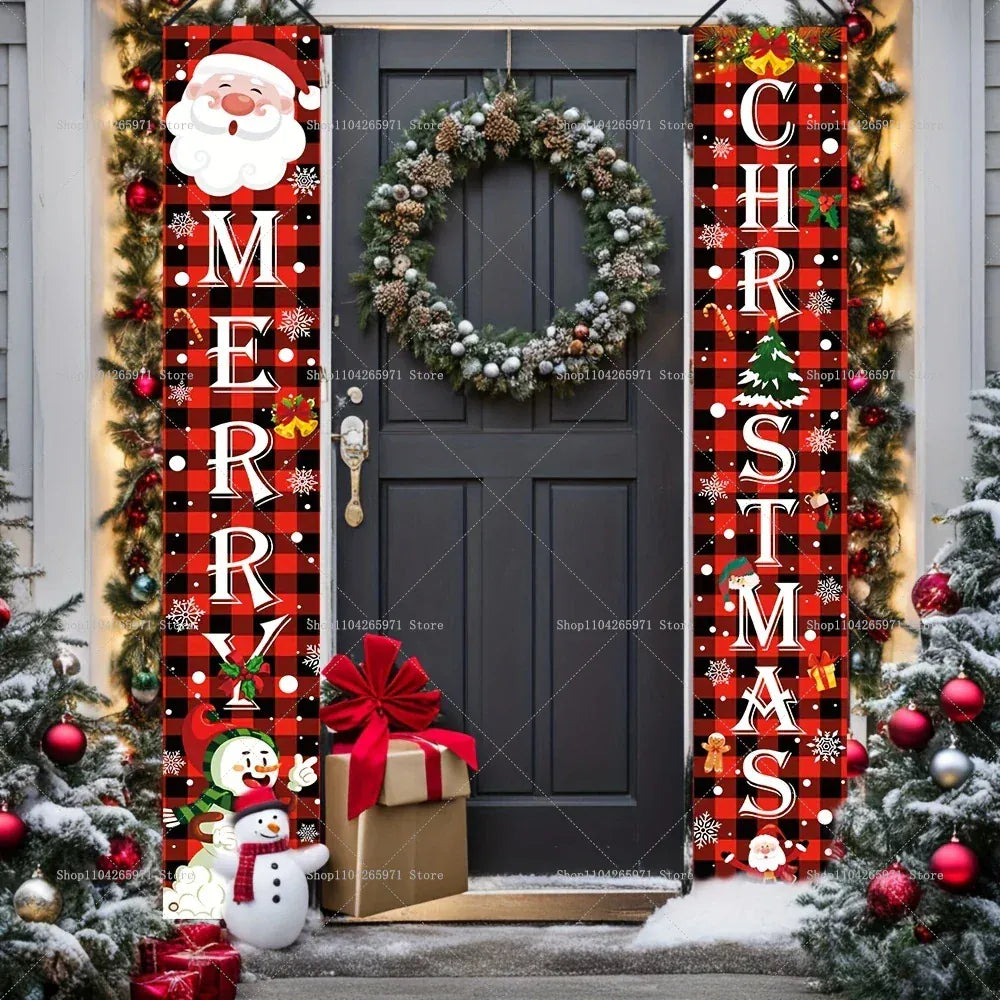 Christmas Door Banner Door Christmas Door Banner Door