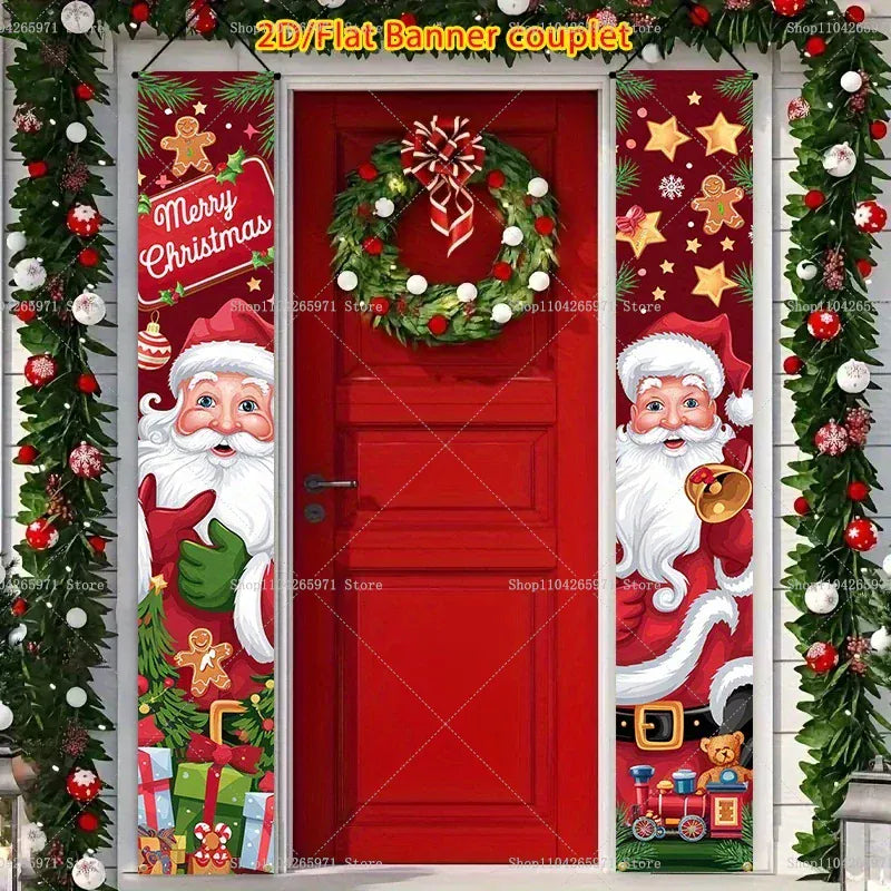 Christmas Door Banner Door Christmas Door Banner Door