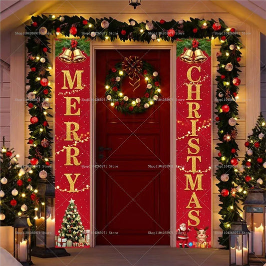 Christmas Door Banner Door Christmas Door Banner Door