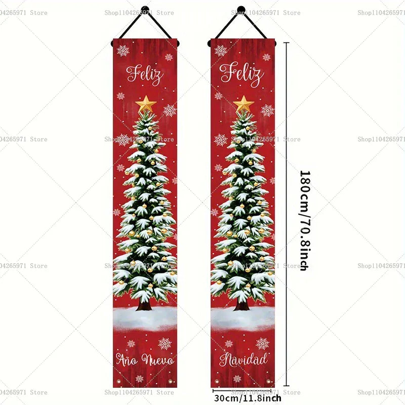 Christmas Door Banner Door Christmas Door Banner Door