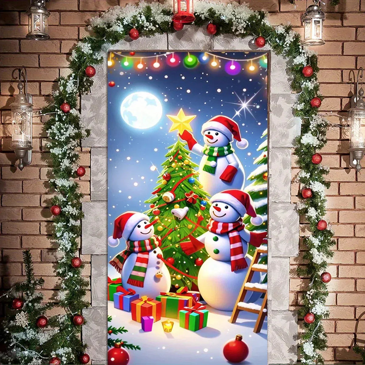 Christmas door casing Christmas door casing