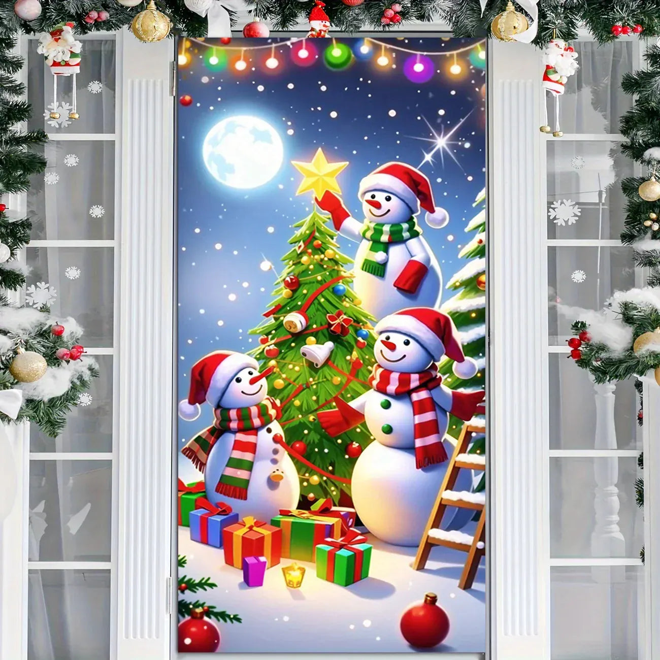 Christmas door casing Christmas door casing