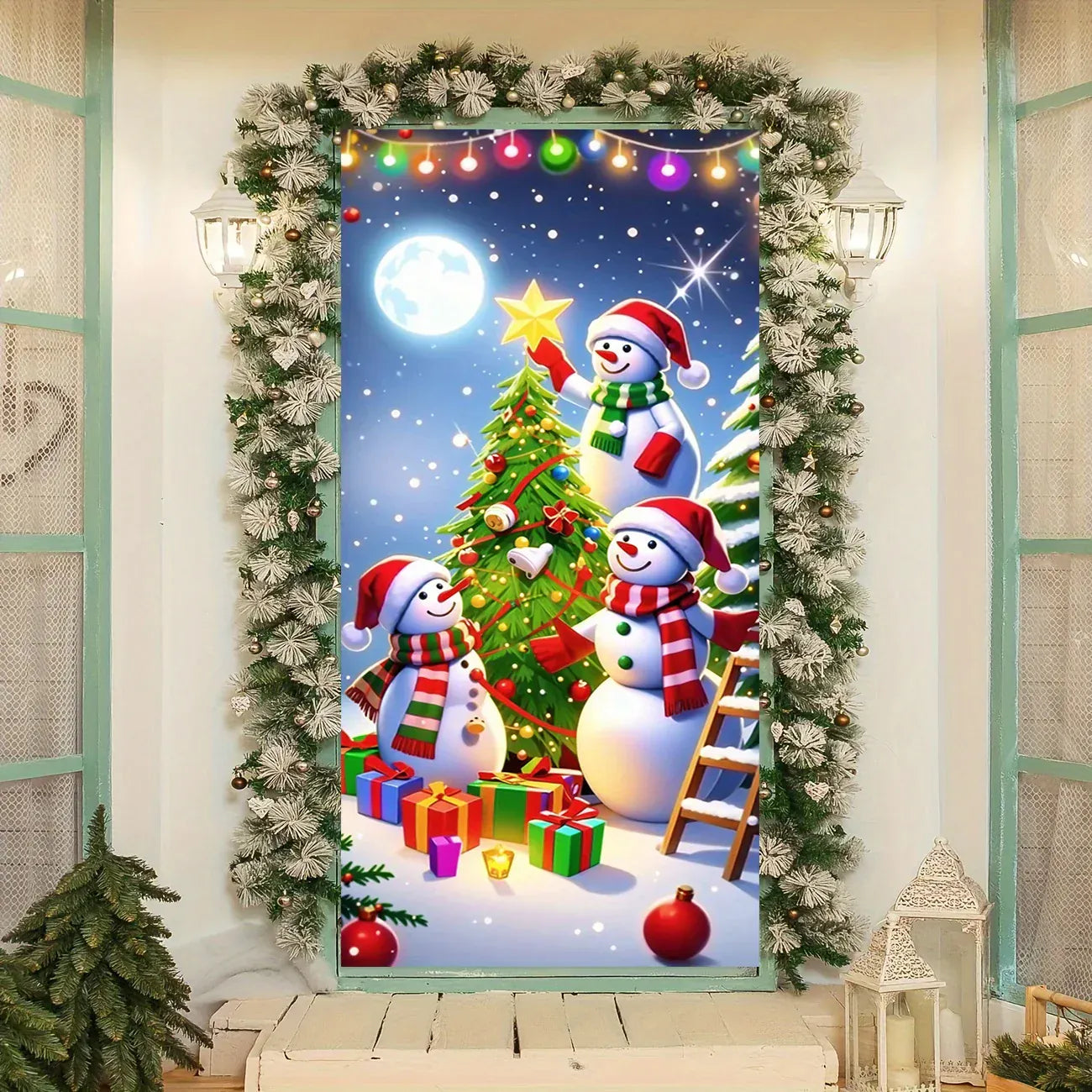 Christmas door casing Christmas door casing