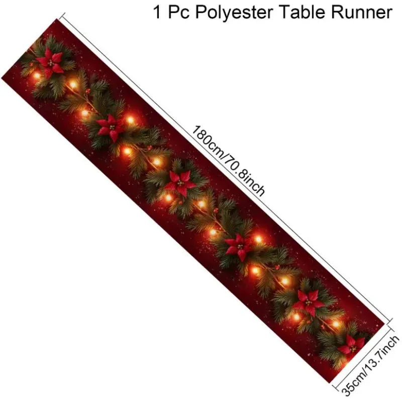 Christmas Fireplace Mantel Scarf Table Runner Christmas Fireplace Mantel Scarf Table Runner