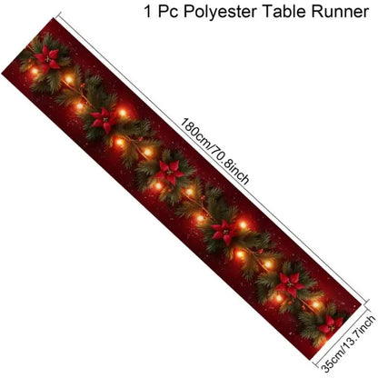 Christmas Fireplace Mantel Scarf Table Runner Christmas Fireplace Mantel Scarf Table Runner