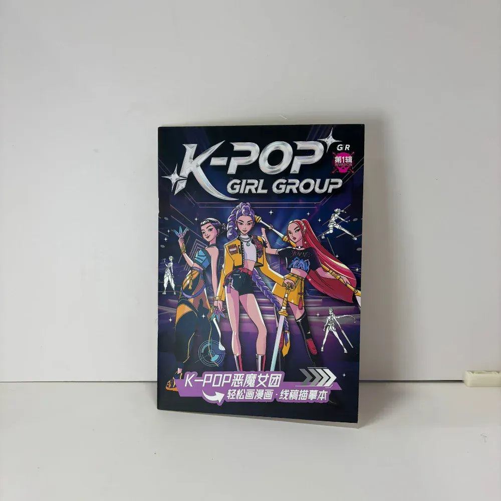 Christmas Gifts KPop2026 Demon Hunter Coloring Books Picture Book Peripheral Painting Book Line Drawing Children's Birthday Gift Christmas Gifts KPop2026 Demon Hunter Coloring Books Picture Book Peripheral Painting Book Line Drawing Children's Birthday Gift