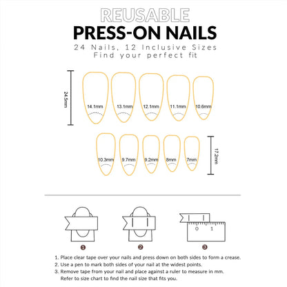 3D Floral French Press-On Nails - Medium Almond Elegant | Wahooly Classic French 3D Flowers False Nails 24pcs Medium Almond Press On Acyrlic Nails Elegant Artificial Nails With Designs Art Salon