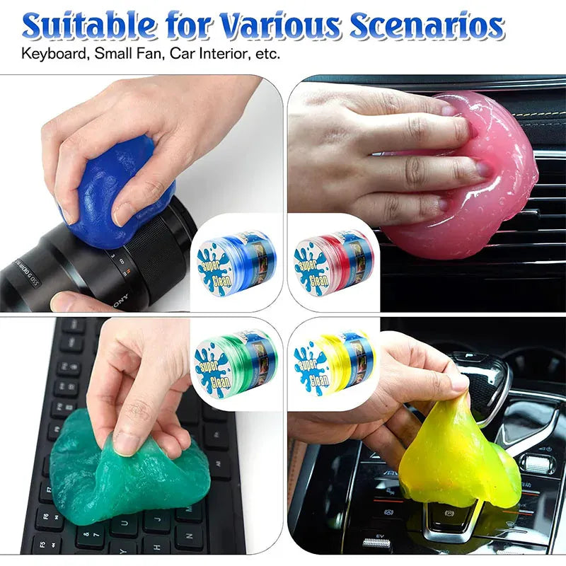 Cleaning Gel for Car, Detailing Clean Slime, Car Interior Putty Cleaner, Universal Keyboard Notebook Magic Cleanser Mud Cleaning Gel for Car, Detailing Clean Slime, Car Interior Putty Cleaner, Universal Keyboard Notebook Magic Cleanser Mud