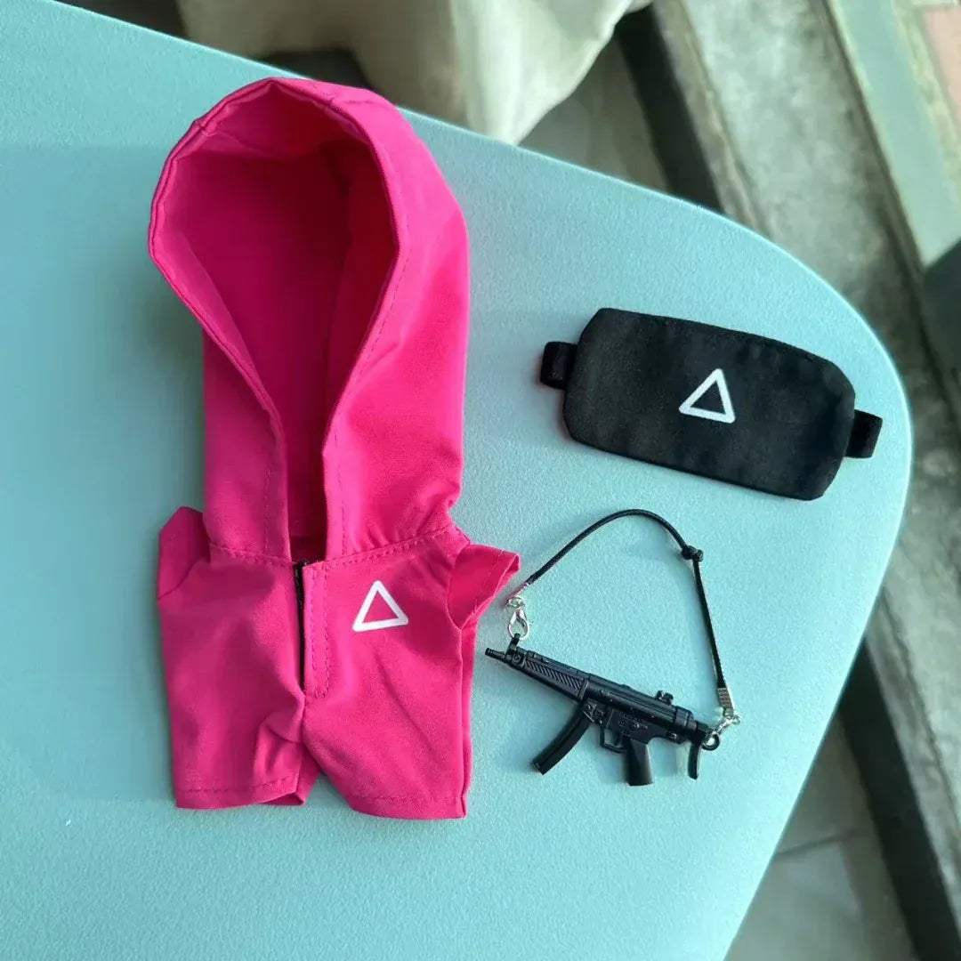 Clothing For Labubu 3.0 Funny Seafood Game Serie Doll Clothes Casual Outfits Accessories Participants Organizer Commando Mp5 Clothing For Labubu 3.0 Funny Seafood Game Serie Doll Clothes Casual Outfits Accessories Participants Organizer Commando Mp5