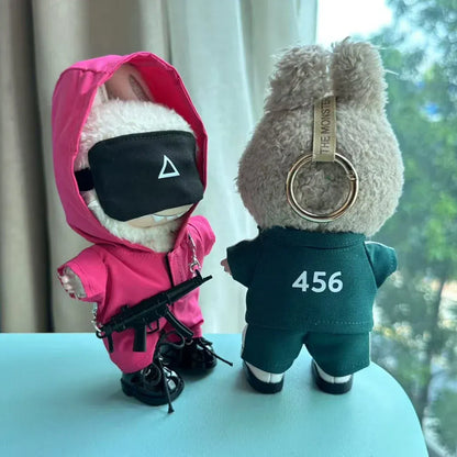 Clothing For Labubu 3.0 Funny Seafood Game Serie Doll Clothes Casual Outfits Accessories Participants Organizer Commando Mp5 Clothing For Labubu 3.0 Funny Seafood Game Serie Doll Clothes Casual Outfits Accessories Participants Organizer Commando Mp5