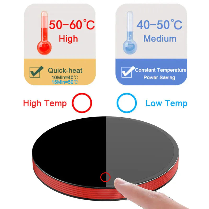 Coffee Mug Cup Warmer Electric Smart Coaster for Home Office Water Bottle Heating Warming Pad with 2 Temperatures Settings Coffee Mug Cup Warmer Electric Smart Coaster for Home Office Water Bottle Heating Warming Pad with 2 Temperatures Settings