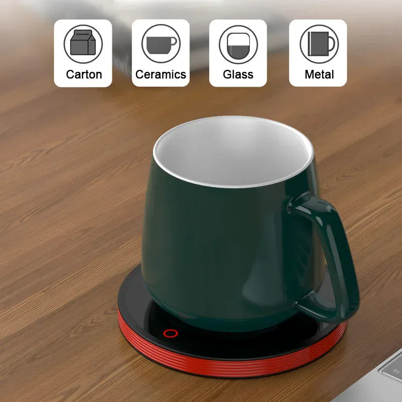 Coffee Mug Cup Warmer Electric Smart Coaster for Home Office Water Bottle Heating Warming Pad with 2 Temperatures Settings Coffee Mug Cup Warmer Electric Smart Coaster for Home Office Water Bottle Heating Warming Pad with 2 Temperatures Settings