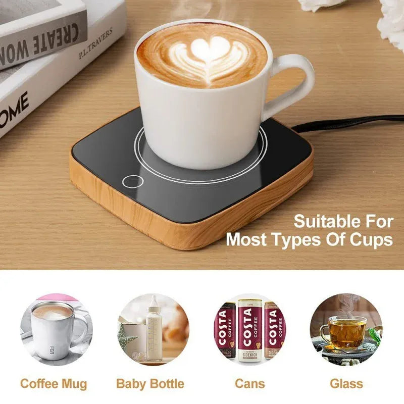 Coffee Mug Warmer 3 Gear Adjustable Calorifier Timing Cup Heater Thermostatic Coaster Milk Tea Water Electric Heating Cup Mat Coffee Mug Warmer 3 Gear Adjustable Calorifier Timing Cup Heater Thermostatic Coaster Milk Tea Water Electric Heating Cup Mat