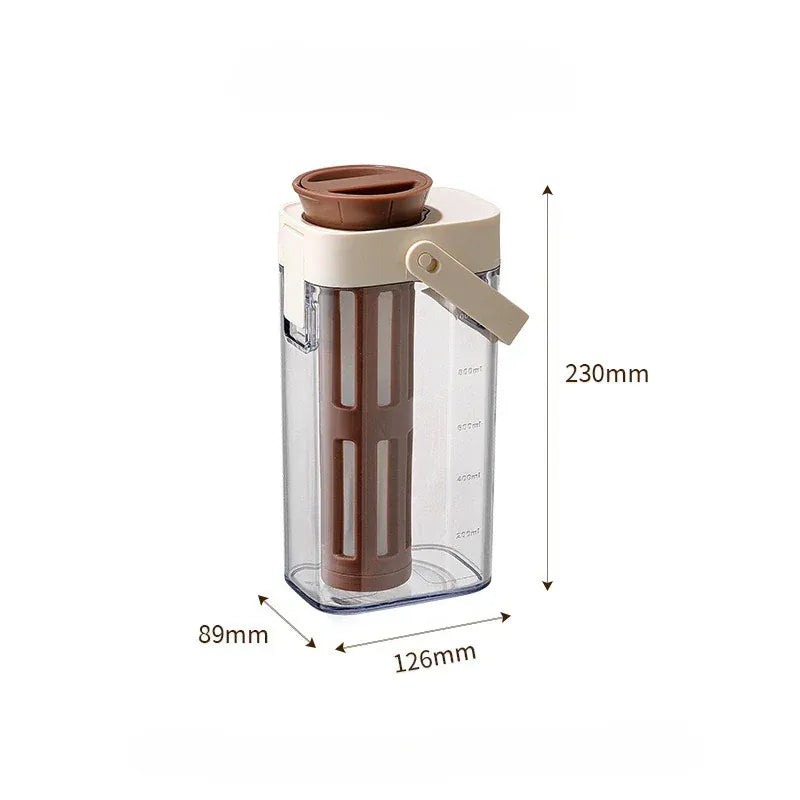 Cold Brew Coffee Maker 1000ml - Leak-Proof Iced Coffee Jar | Wahooly Cold brew coffee pot 1000ml Iced Coffee Maker Cold Brew Jar Leak Proof Container large capacity cold water kettle Kitchen Tools