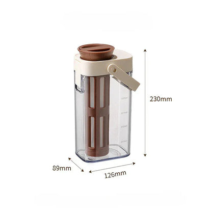 Cold Brew Coffee Maker 1000ml - Leak-Proof Iced Coffee Jar | Wahooly Cold brew coffee pot 1000ml Iced Coffee Maker Cold Brew Jar Leak Proof Container large capacity cold water kettle Kitchen Tools