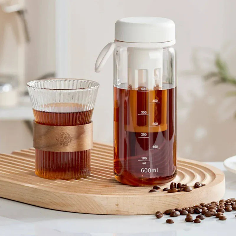 Portable Cold Brew Coffee Maker - High Capacity Filter Bottle | Wahooly Cold Brew Coffee Pot High-capacity Espresso Filter Bottle Cold Brewing Pot Portable Iced Brew Coffee Maker Juice Coffe Kettle