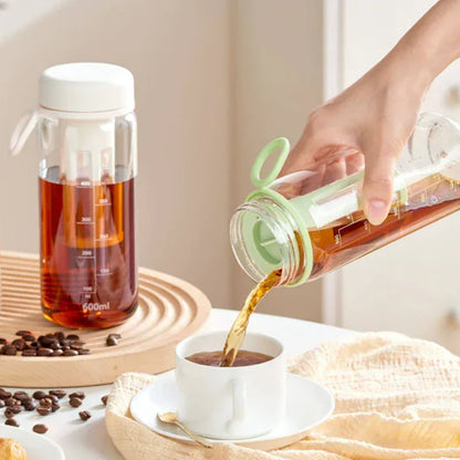 Portable Cold Brew Coffee Maker - High Capacity Filter Bottle | Wahooly Cold Brew Coffee Pot High-capacity Espresso Filter Bottle Cold Brewing Pot Portable Iced Brew Coffee Maker Juice Coffe Kettle