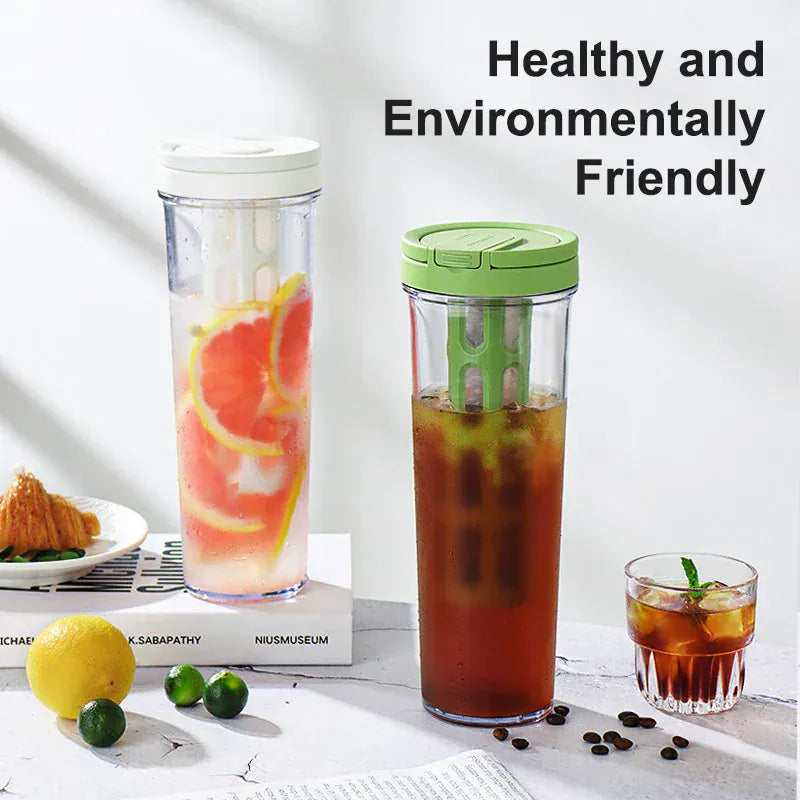 Portable Cold Brew Coffee Maker - High Capacity Filter Bottle | Wahooly Cold Brew Coffee Pot High-capacity Espresso Filter Bottle Cold Brewing Pot Portable Iced Brew Coffee Maker Juice Coffe Kettle