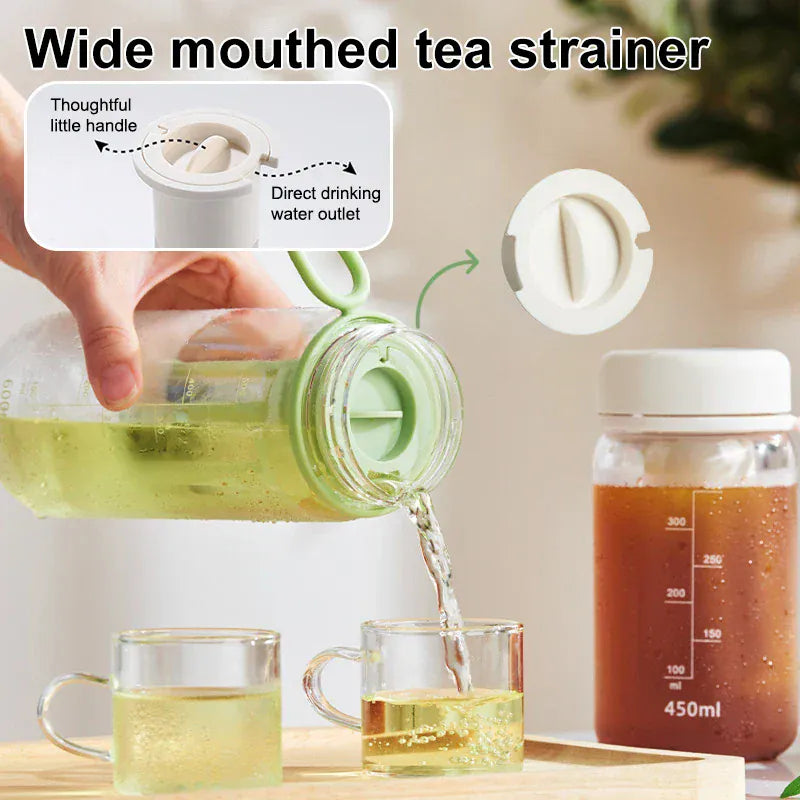 Portable Cold Brew Coffee Maker - High Capacity Filter Bottle | Wahooly Cold Brew Coffee Pot High-capacity Espresso Filter Bottle Cold Brewing Pot Portable Iced Brew Coffee Maker Juice Coffe Kettle