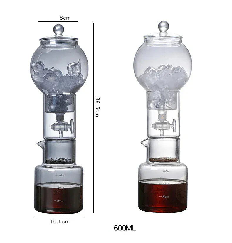 Cold Brew Coffee Pot Set with Filter Glass Dripper ICED Coffee Pot Maker High Quality Specialized Barista Accessories Espresso Cold Brew Coffee Pot Set with Filter Glass Dripper ICED Coffee Pot Maker High Quality Specialized Barista Accessories Espresso