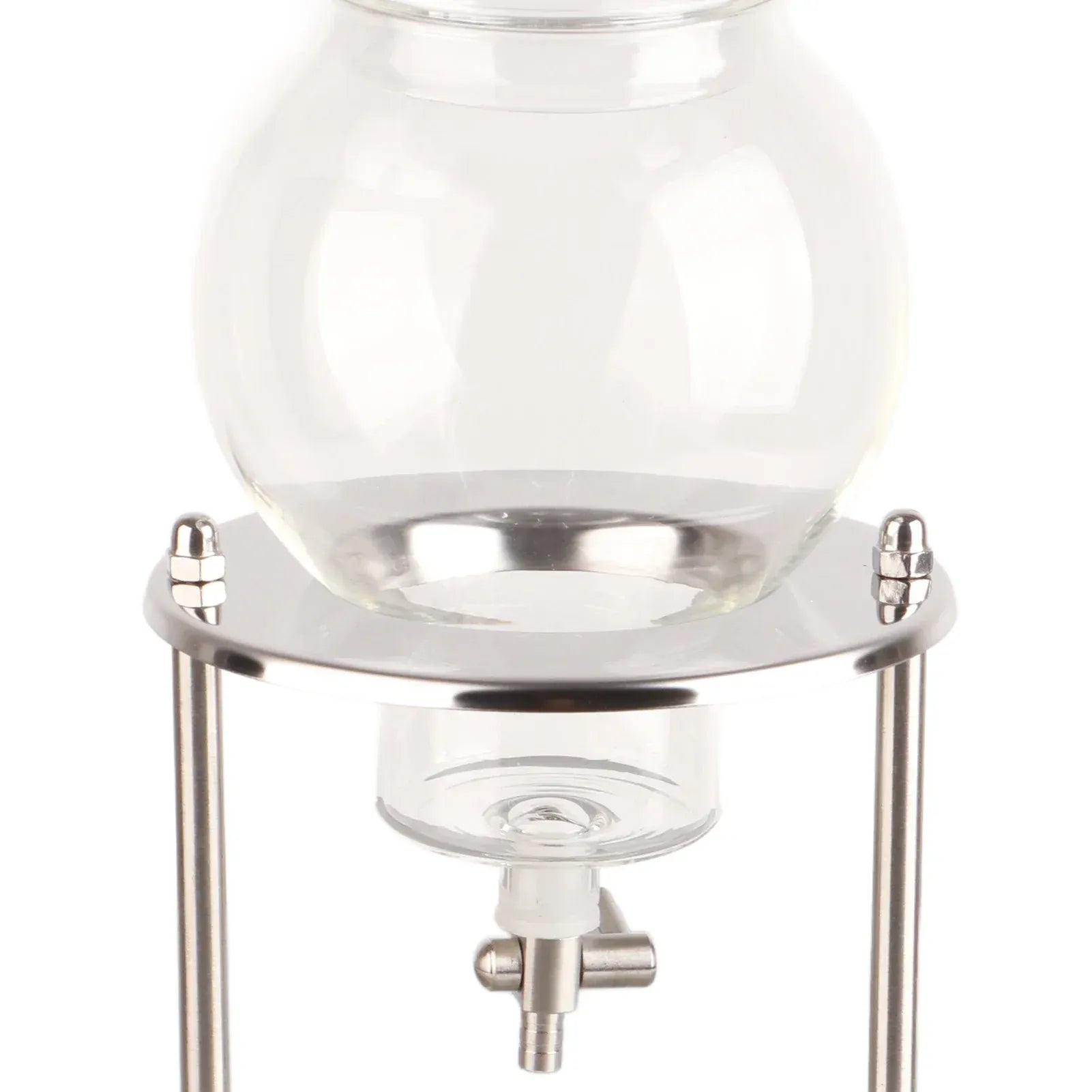Cold Brew Drip Tower 600ml - Glass Ice Coffee Maker | Wahooly Cold Brew Drip Tower 600ml Reusable Glass Filtering Transparent Stainless Steel Stand DIY Ice Coffee Brew Tower Cold Brew Tower