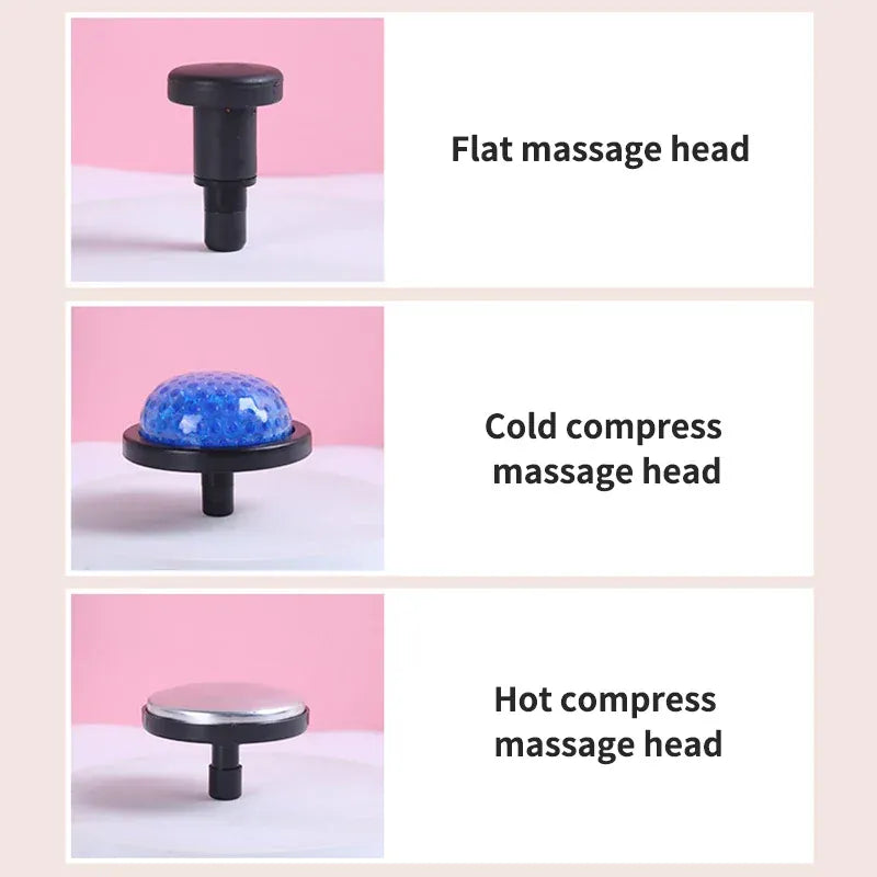 Cold & Hot Compress Massage Gun – 6-Head Fascia Gun | Wahooly Cold & Hot Compress Massage Gun – 6-Head Percussion Fascia Gun with 6 Speed Settings