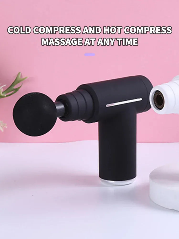 Cold & Hot Compress Massage Gun – 6-Head Fascia Gun | Wahooly Cold & Hot Compress Massage Gun – 6-Head Percussion Fascia Gun with 6 Speed Settings