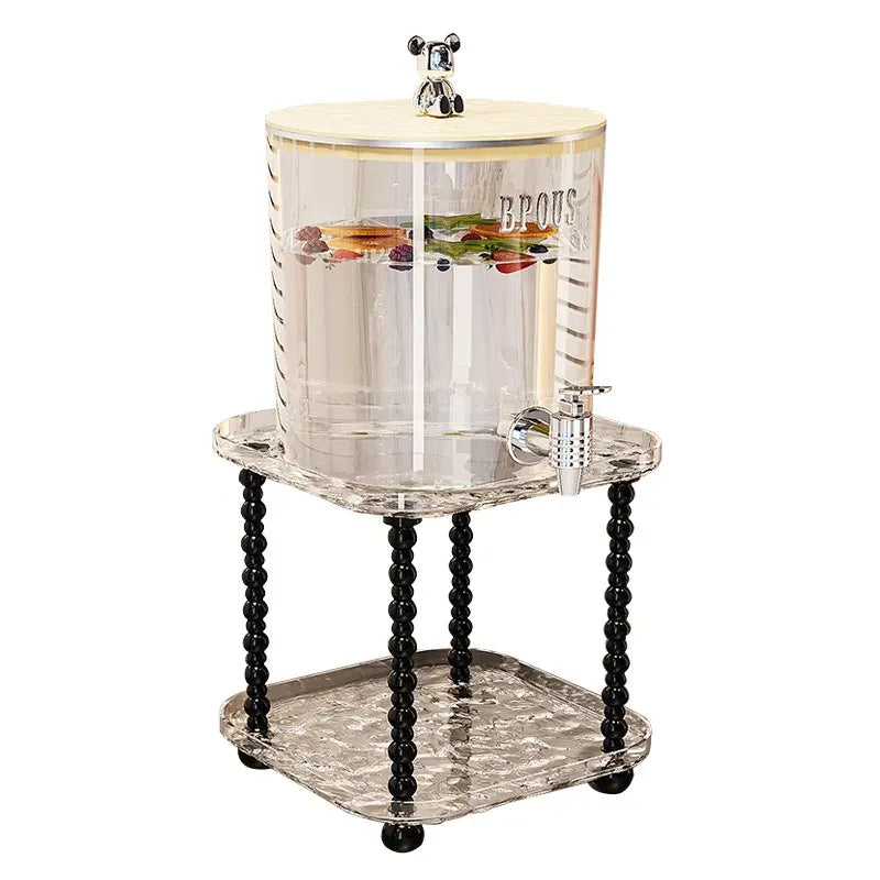 Cold Beverage Dispenser with Faucet - Large Capacity Drink Kettle | Wahooly Cold Kettle High Temperature Resistant Cold Kettle Fruit Tea Bucket Beverage Bucket with Faucet Storage Kettle