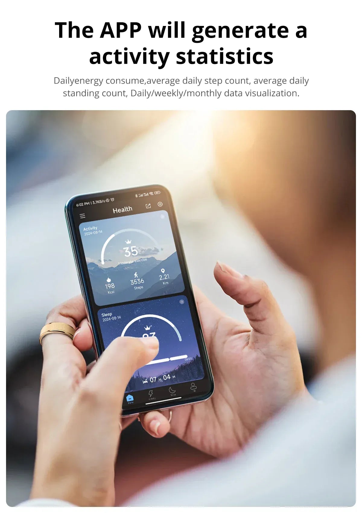 COLMI R10 Smart Ring - #1 Bestseller with Charging Case | Wahooly COLMI R10 Smart Ring with Charging Case for Men Women, Health and Sleep Monitor, 5ATM Waterproof, Multi-sport Mode