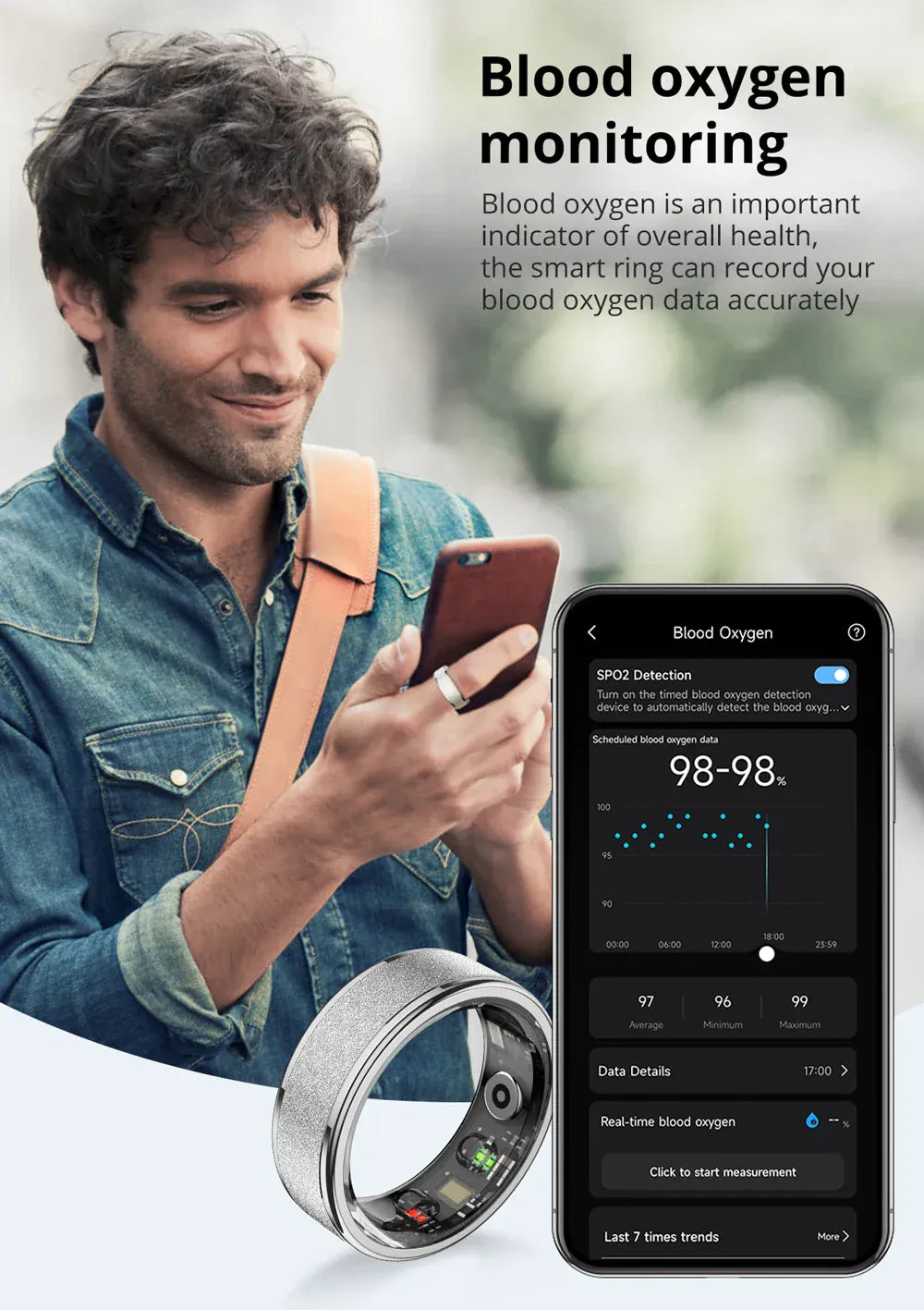 COLMI R10 Smart Ring - #1 Bestseller with Charging Case | Wahooly COLMI R10 Smart Ring with Charging Case for Men Women, Health and Sleep Monitor, 5ATM Waterproof, Multi-sport Mode