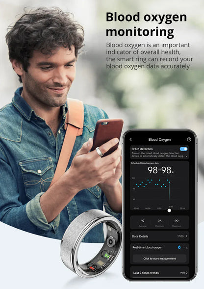 COLMI R10 Smart Ring - #1 Bestseller with Charging Case | Wahooly COLMI R10 Smart Ring with Charging Case for Men Women, Health and Sleep Monitor, 5ATM Waterproof, Multi-sport Mode