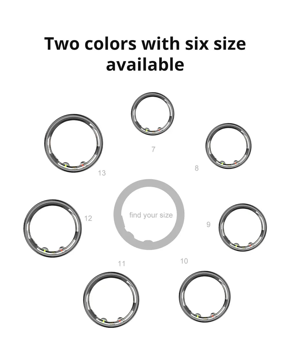 COLMI R10 Smart Ring - #1 Bestseller with Charging Case | Wahooly COLMI R10 Smart Ring with Charging Case for Men Women, Health and Sleep Monitor, 5ATM Waterproof, Multi-sport Mode