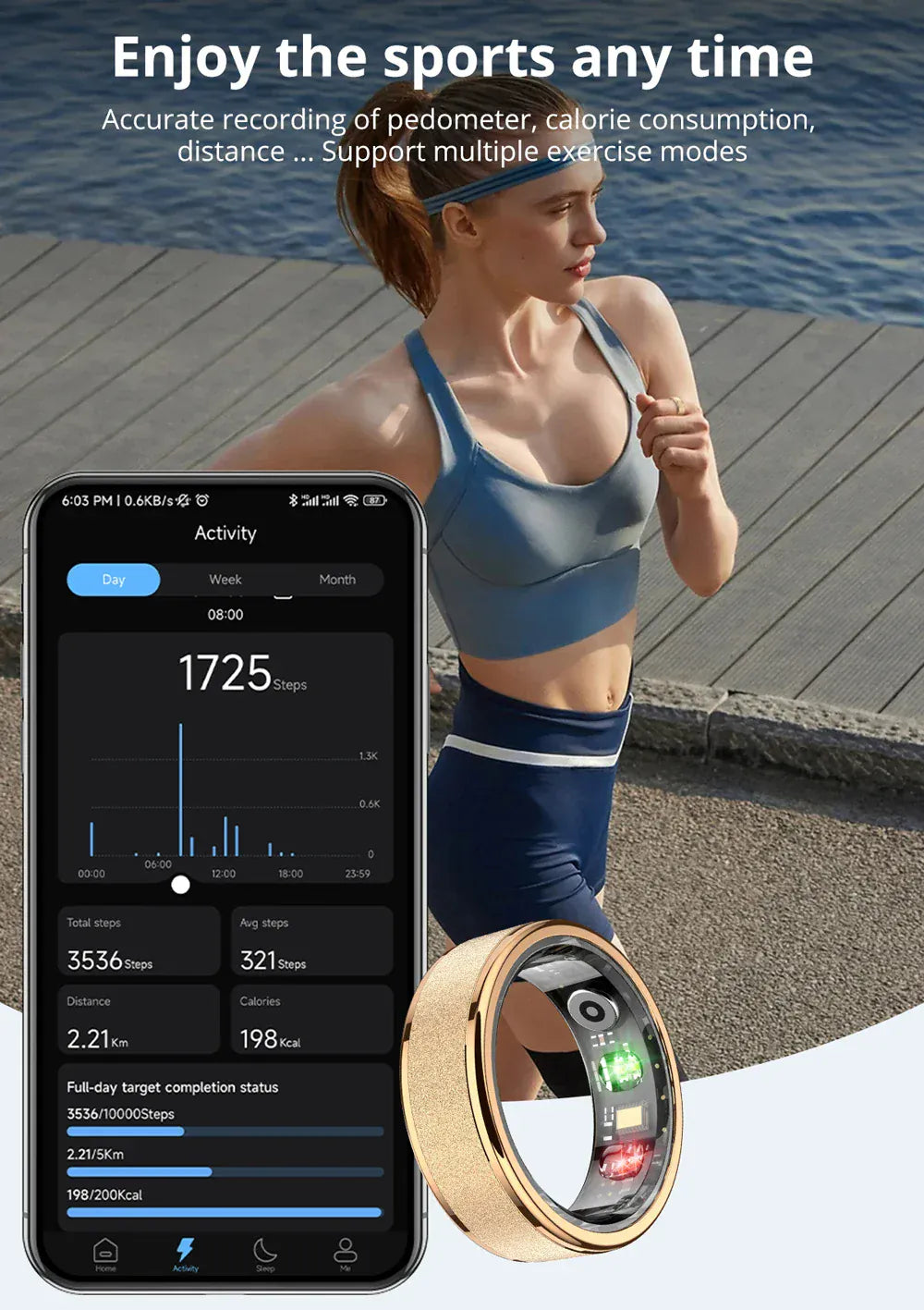 COLMI R10 Smart Ring - #1 Bestseller with Charging Case | Wahooly COLMI R10 Smart Ring with Charging Case for Men Women, Health and Sleep Monitor, 5ATM Waterproof, Multi-sport Mode