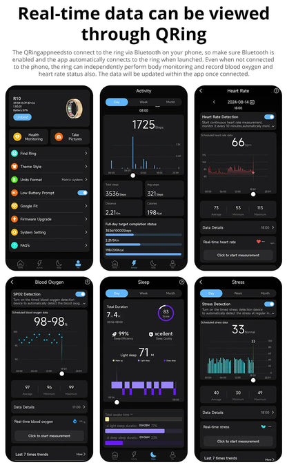 COLMI R10 Smart Ring - #1 Bestseller with Charging Case | Wahooly COLMI R10 Smart Ring with Charging Case for Men Women, Health and Sleep Monitor, 5ATM Waterproof, Multi-sport Mode