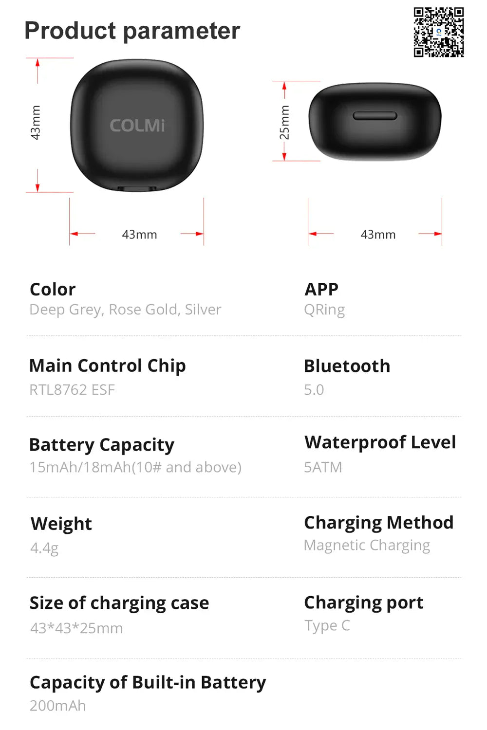 COLMI R10 Smart Ring - #1 Bestseller with Charging Case | Wahooly COLMI R10 Smart Ring with Charging Case for Men Women, Health and Sleep Monitor, 5ATM Waterproof, Multi-sport Mode