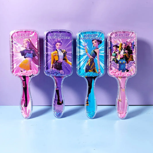 Comb Anime Kpop Demon Hunters Air Cushion Comb Series Cute Cartoon Peripheral Household Fashion Girl Student Comb Fan Club Gifts Comb Anime Kpop Demon Hunters Air Cushion Comb Series Cute Cartoon Peripheral Household Fashion Girl Student Comb Fan Club Gifts