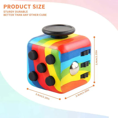 Compact Fidget Cube - Multi-Sensory Stress Relief for Anxiety & ADHD Compact Fidget Cube - Multi-Sensory Stress Relief Toy for Anxiety, ADHD & Focus