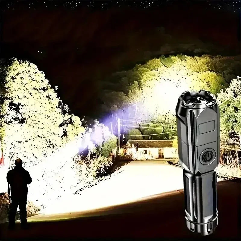Compact LED Flashlight | USB Rechargeable, Waterproof, Zoomable – Camping & EDC Compact LED Flashlight – USB Rechargeable, Waterproof & Zoomable | Camping, Fishing & Everyday Carry