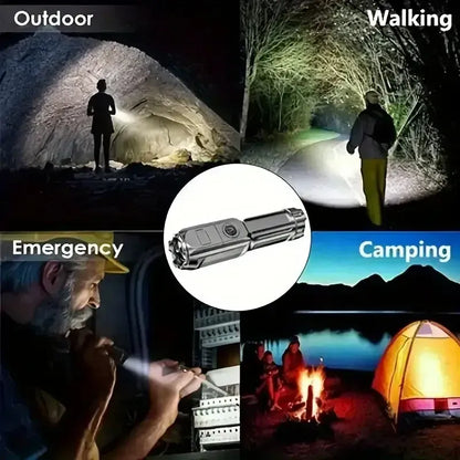 Compact LED Flashlight | USB Rechargeable, Waterproof, Zoomable – Camping & EDC Compact LED Flashlight – USB Rechargeable, Waterproof & Zoomable | Camping, Fishing & Everyday Carry