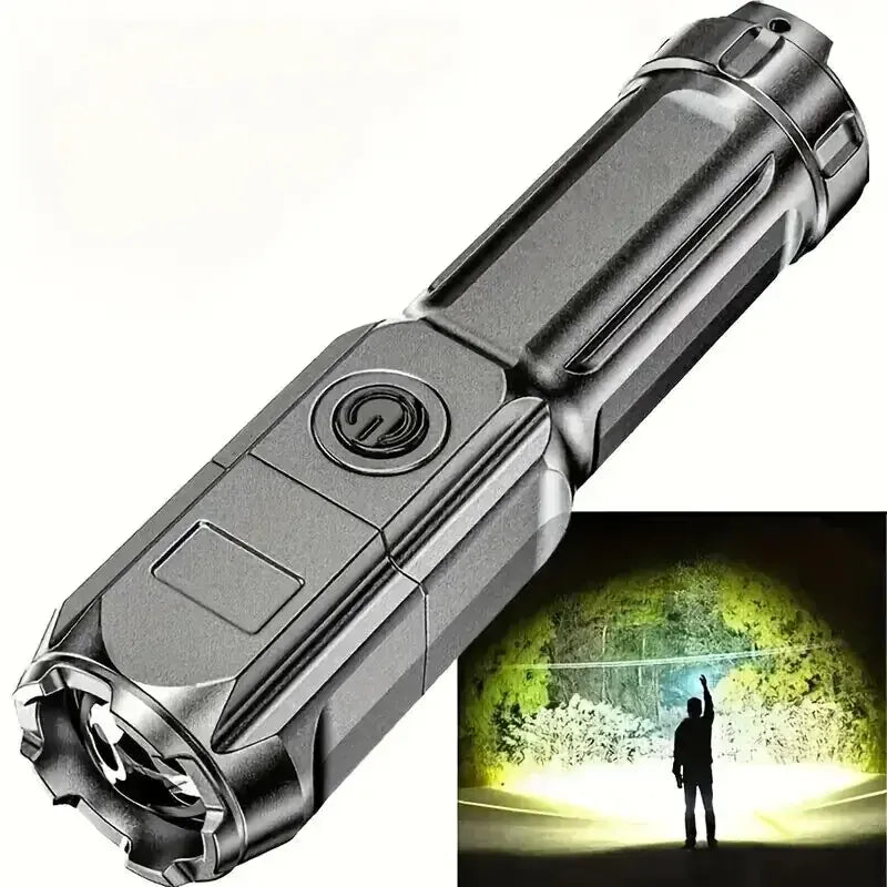 Compact LED Flashlight | USB Rechargeable, Waterproof, Zoomable – Camping & EDC Compact LED Flashlight – USB Rechargeable, Waterproof & Zoomable | Camping, Fishing & Everyday Carry