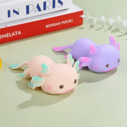 Axolotl Squeeze Toy – Squishy Slow Rebound Stress Relief Fidget for Kids & Adults Cute Axolotl Squeeze Toys Stretch Design Cartoon Fish Squishy Toy Stress Relief Slow Rebound Toys Fidget Doll For Adult Kids